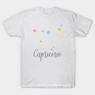 Capricorn Zodiac in Pastels T-Shirt